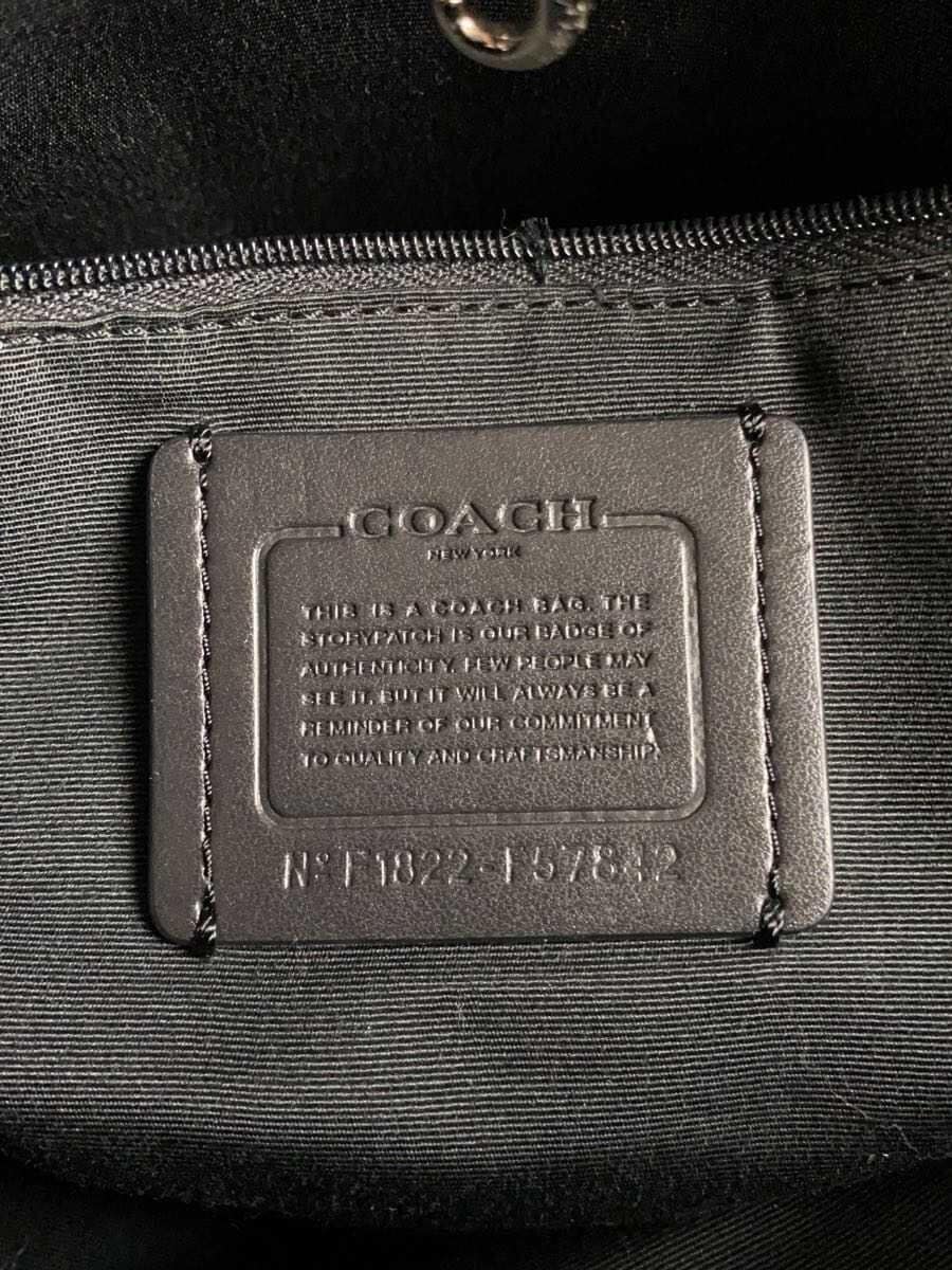 COACH Tote Bag PVC Black F57842 5