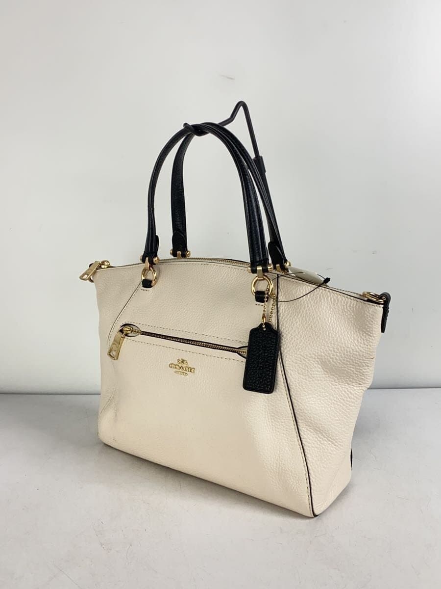 COACH Shoulder Bag White 2