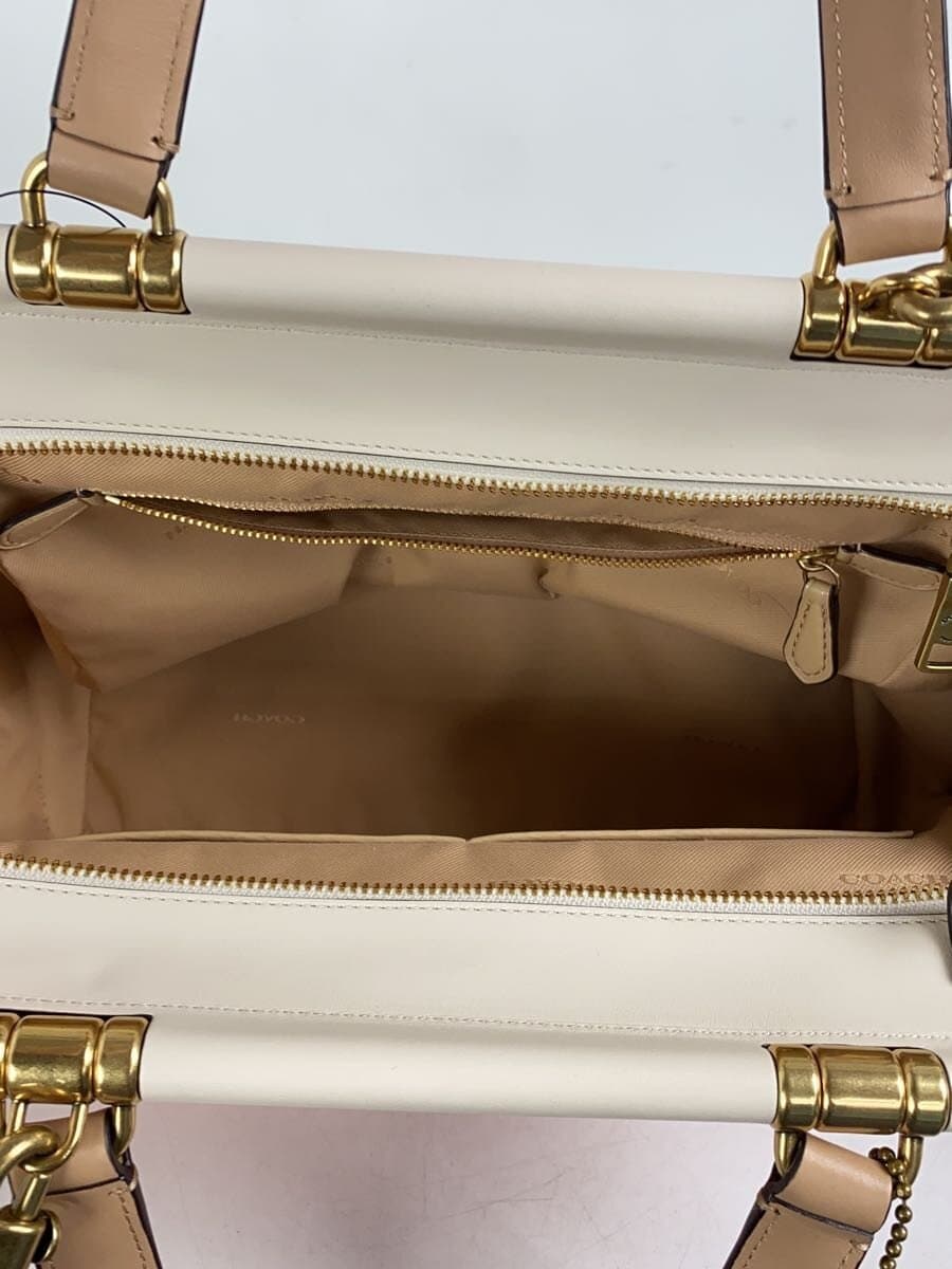 COACH2-Way Handbag Leather Pink 26831 6