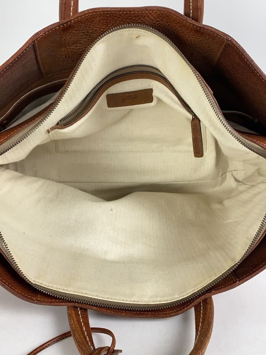 GENTEN Briefcase Leather Brown 6