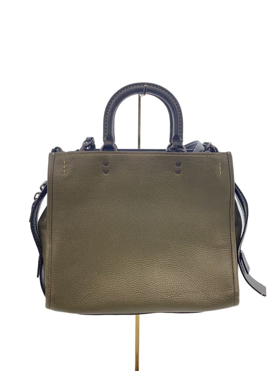 COACH Shoulder Bag Leather KHK Solid 38124 Rogue Bag Grabtan