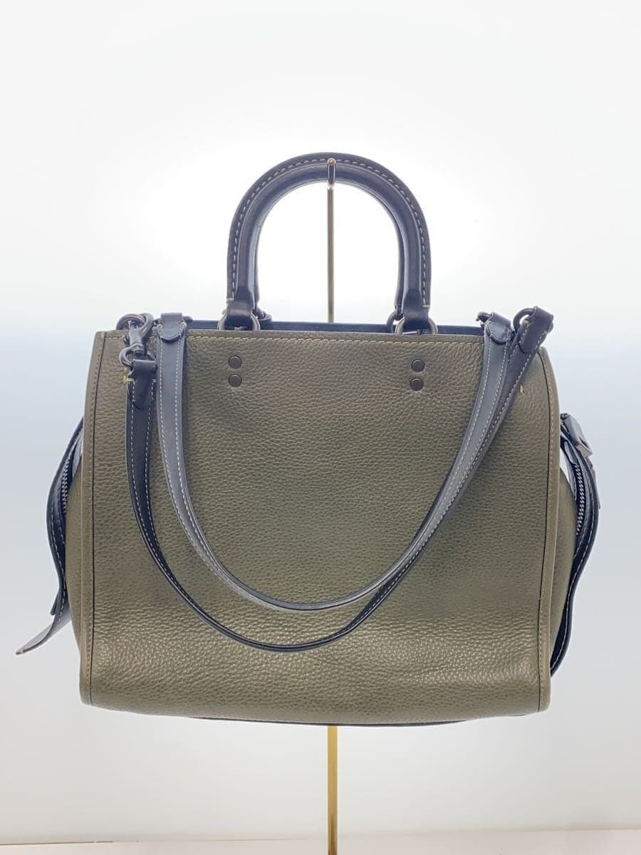 COACH Shoulder Bag Leather KHK Solid 38124 Rogue Bag Grabtan 3