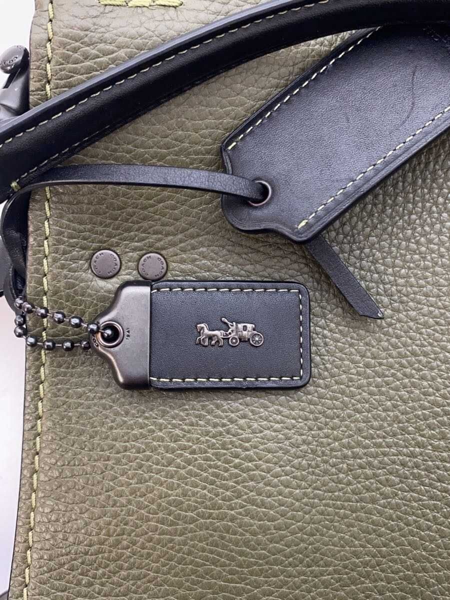 COACH Shoulder Bag Leather KHK Solid 38124 Rogue Bag Grabtan 5