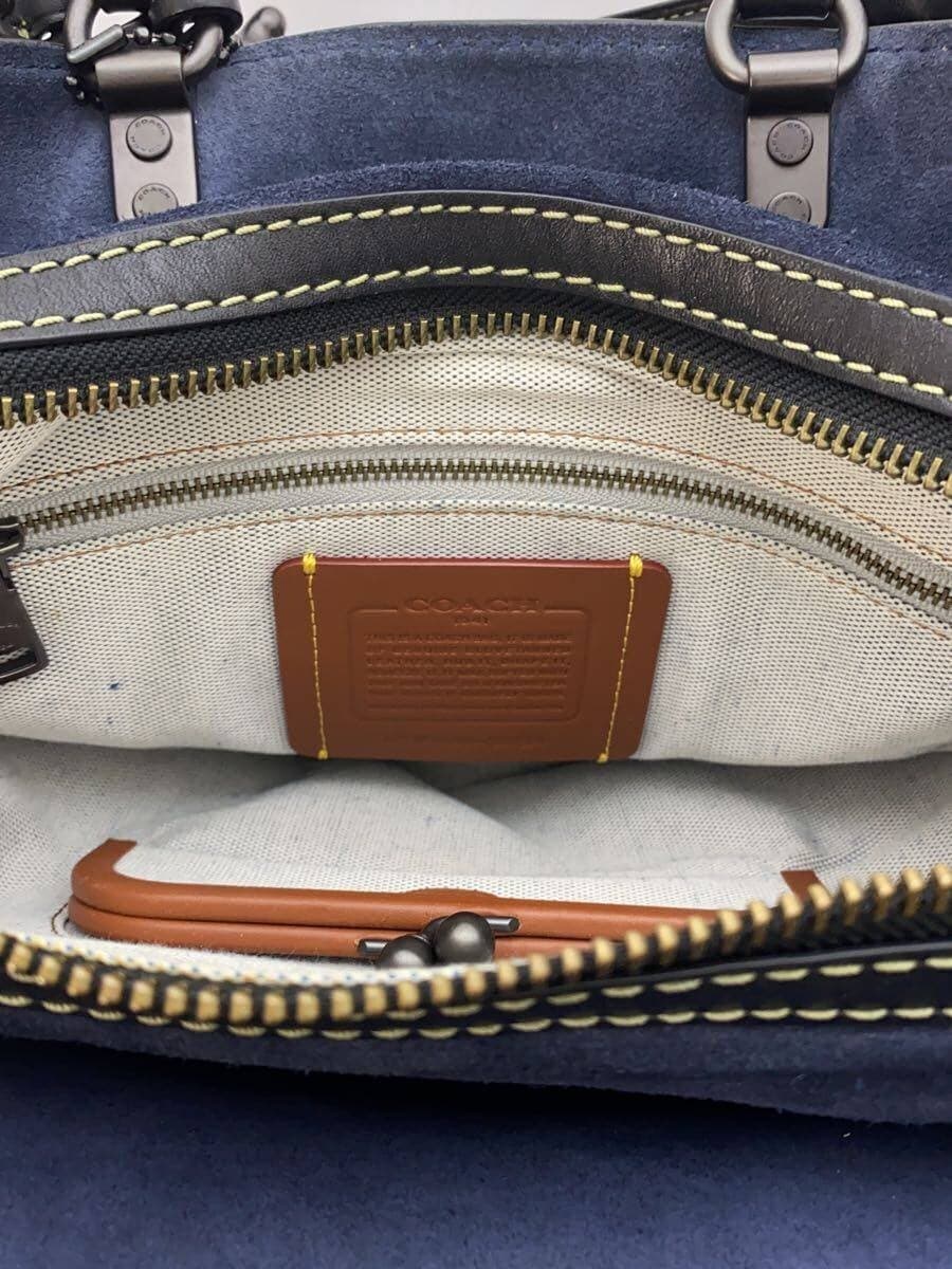 COACH Shoulder Bag Leather KHK Solid 38124 Rogue Bag Grabtan 6