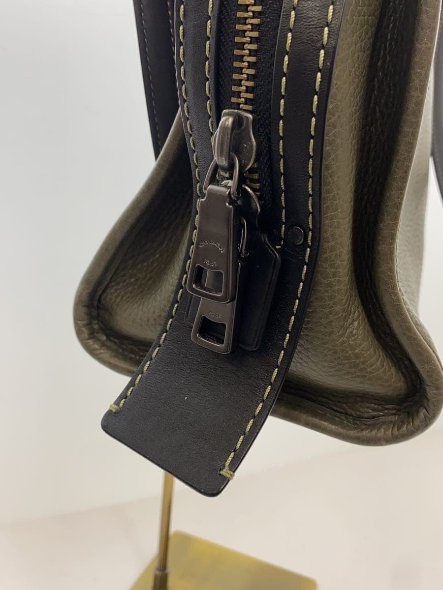 COACH Shoulder Bag Leather KHK Solid 38124 Rogue Bag Grabtan 8