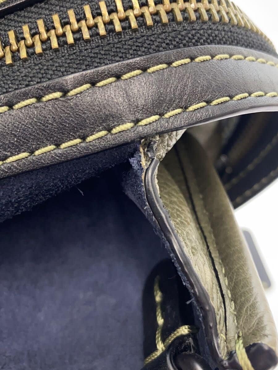 COACH Shoulder Bag Leather KHK Solid 38124 Rogue Bag Grabtan 9