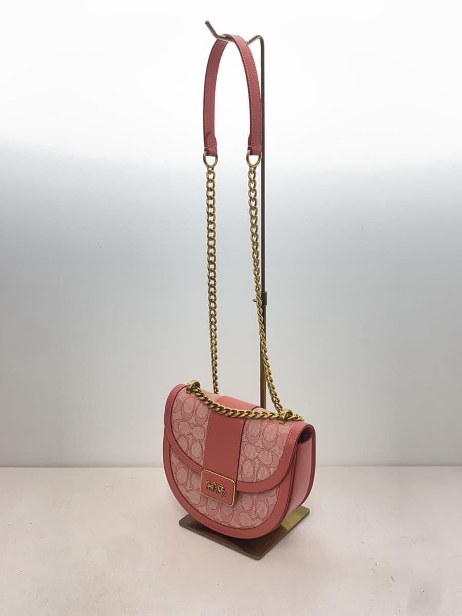 COACH Shoulder Bag Leather PNK All Over Pattern B2181-C3921 2