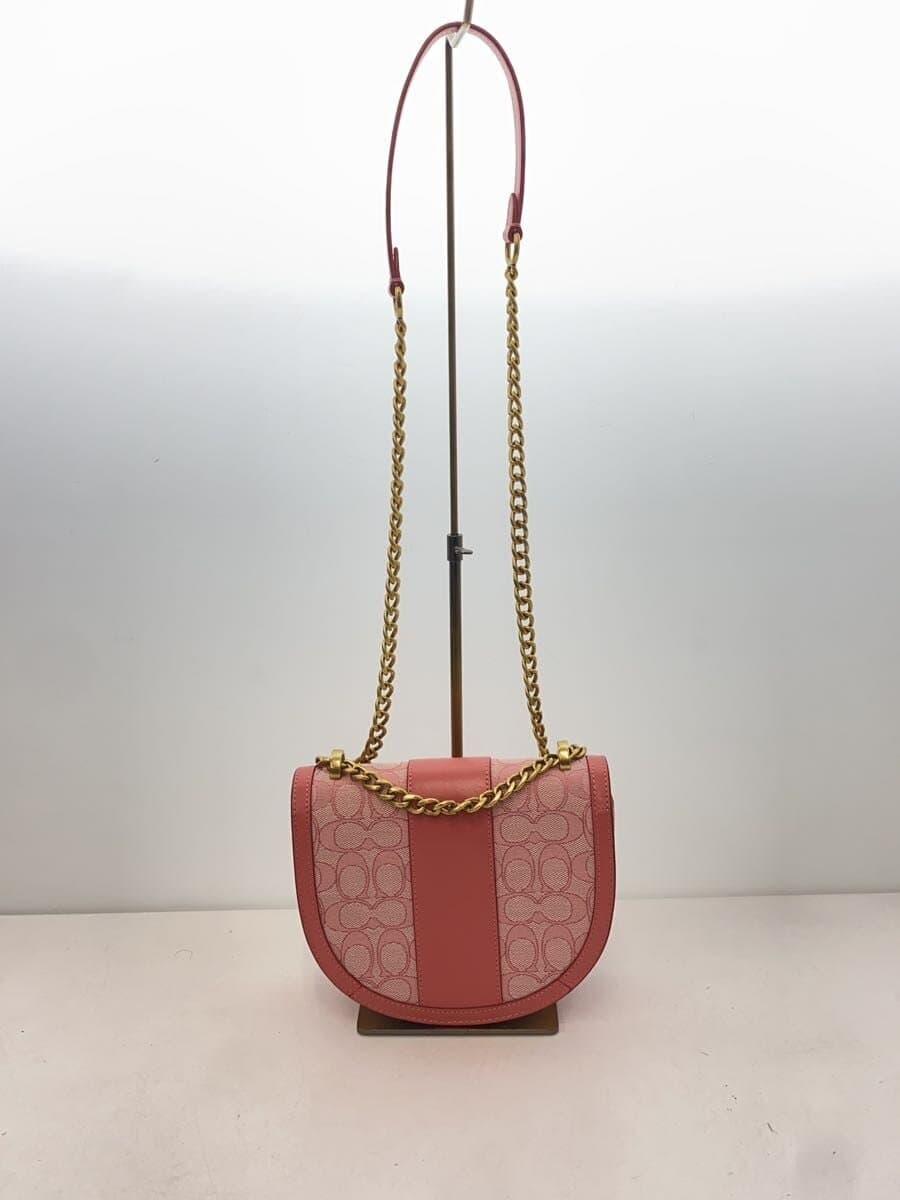 COACH Shoulder Bag Leather PNK All Over Pattern B2181-C3921 3