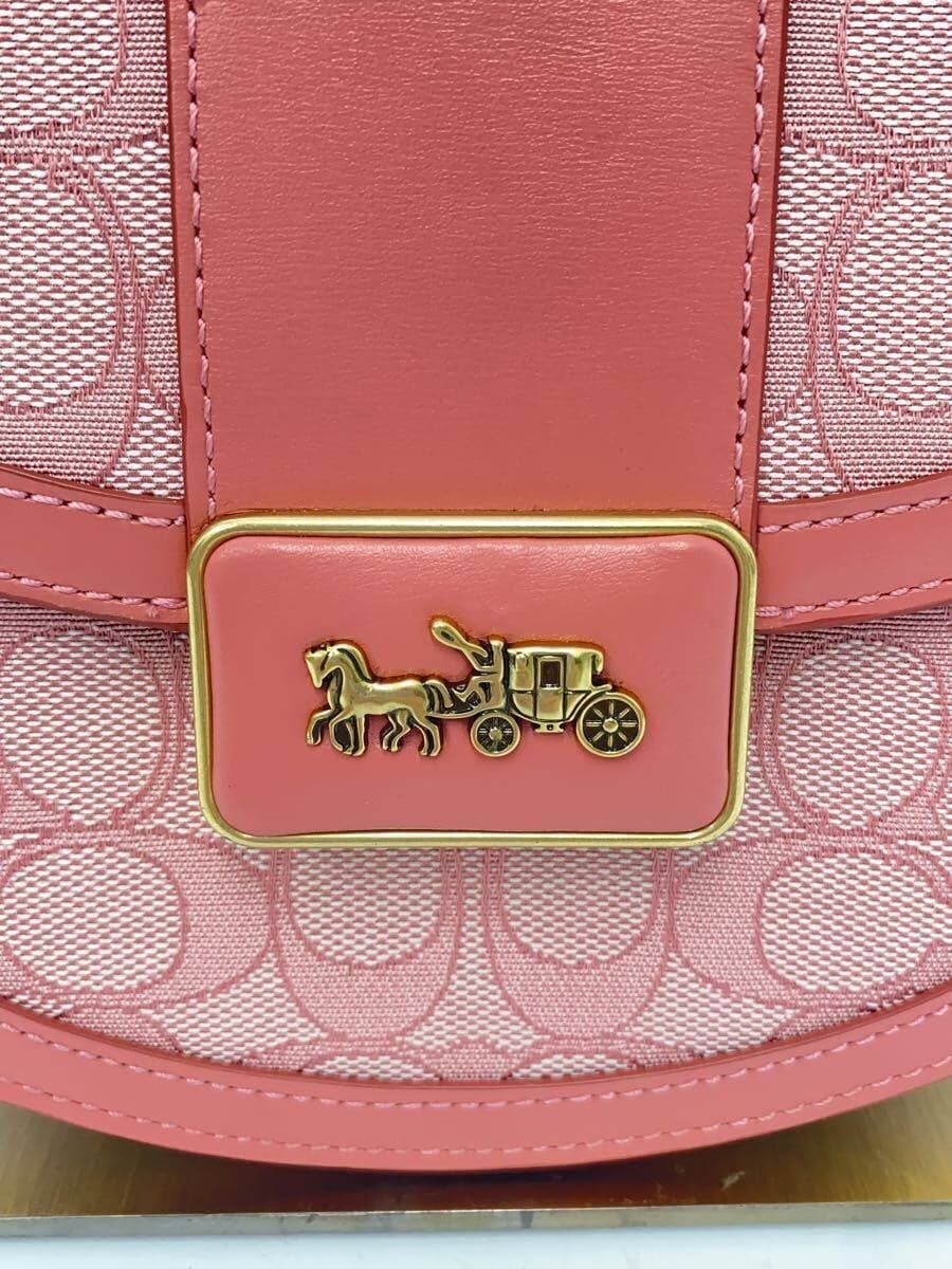 COACH Shoulder Bag Leather PNK All Over Pattern B2181-C3921 5