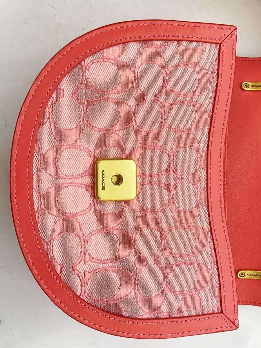 COACH Shoulder Bag Leather PNK All Over Pattern B2181-C3921 7