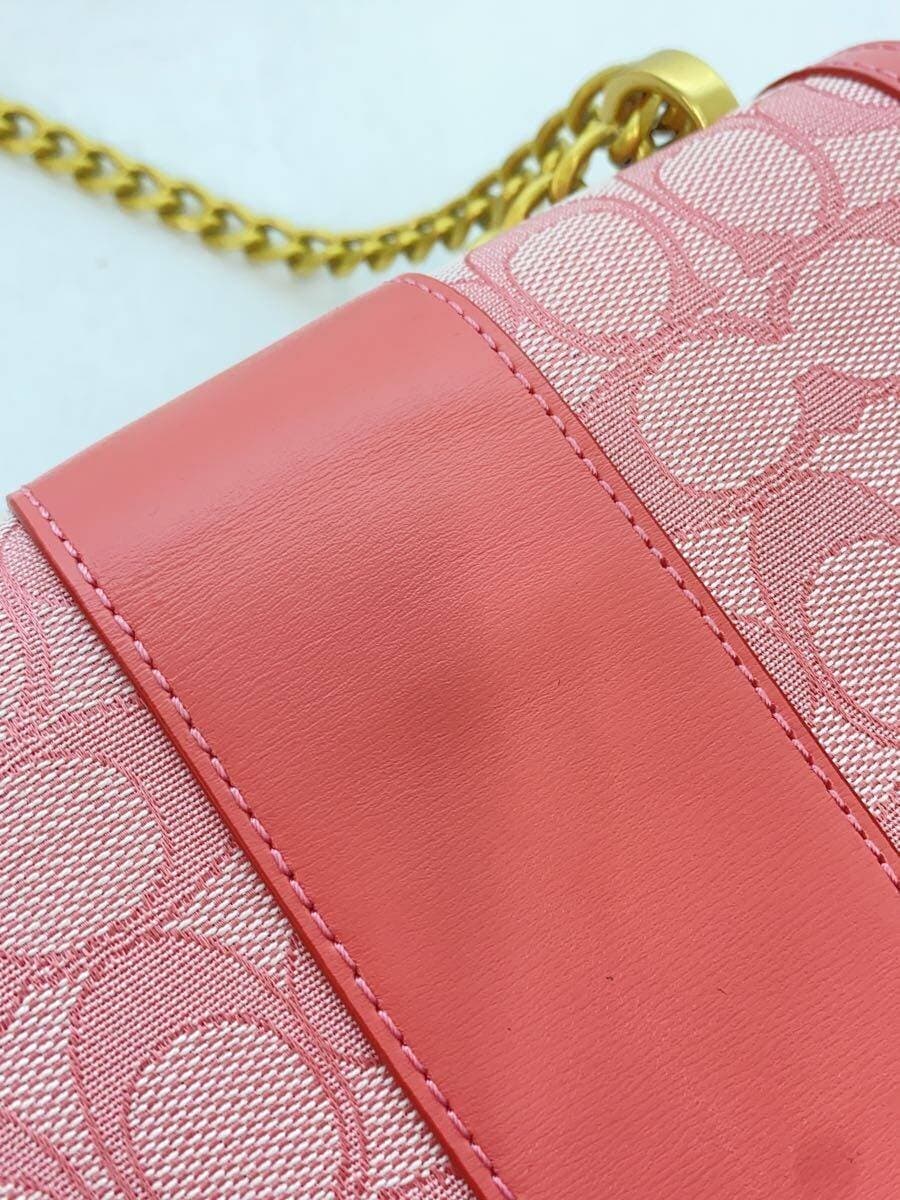 COACH Shoulder Bag Leather PNK All Over Pattern B2181-C3921 9