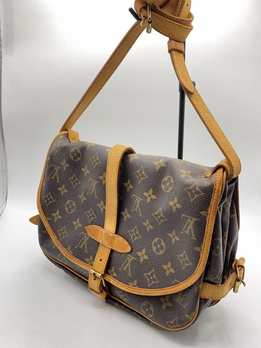LOUIS VUITTON1)Saumur 30_Monogram Canvas PVC BRW 2