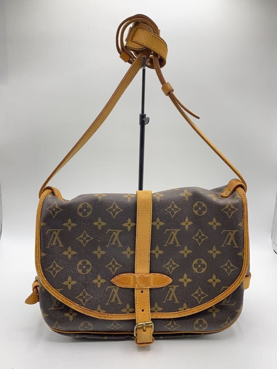 LOUIS VUITTON1)Saumur 30_Monogram Canvas PVC BRW 3
