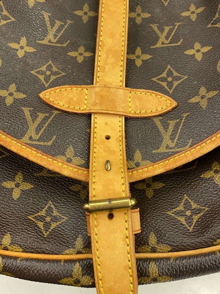 LOUIS VUITTON1)Saumur 30_Monogram Canvas PVC BRW 8