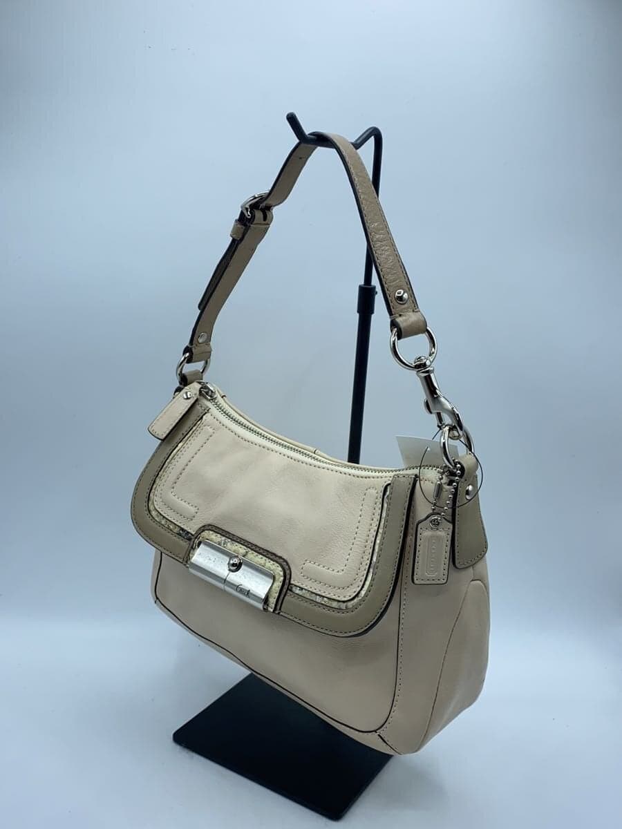 COACH handbag leather beige plain L1068-45206 has stains 2
