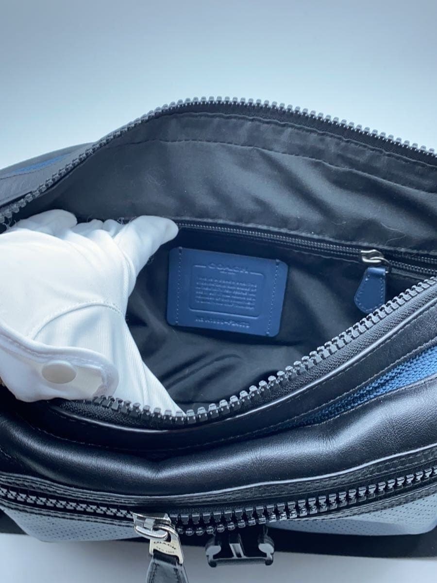 COACH Shoulder Bag Leather BLU F24673 TERRAIN BIKE BAG Terrain 6