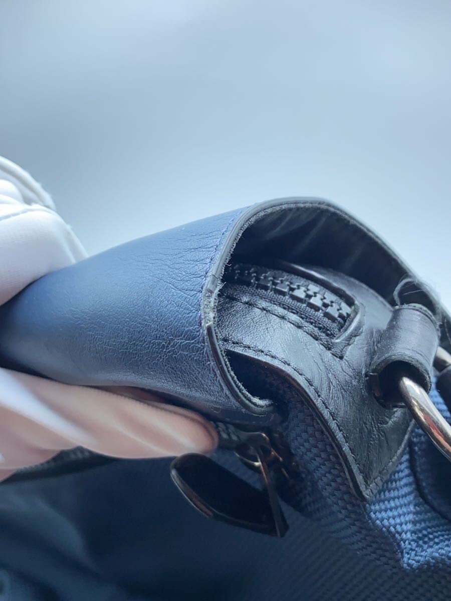 COACH Shoulder Bag Leather BLU F24673 TERRAIN BIKE BAG Terrain 9