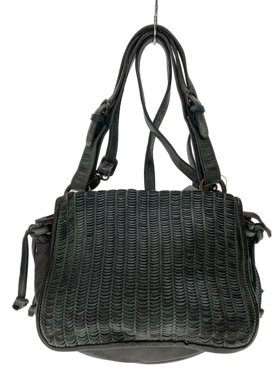 Other Brand GIANCARLO NEVOLA Shoulder Bag Leather GRN Solid