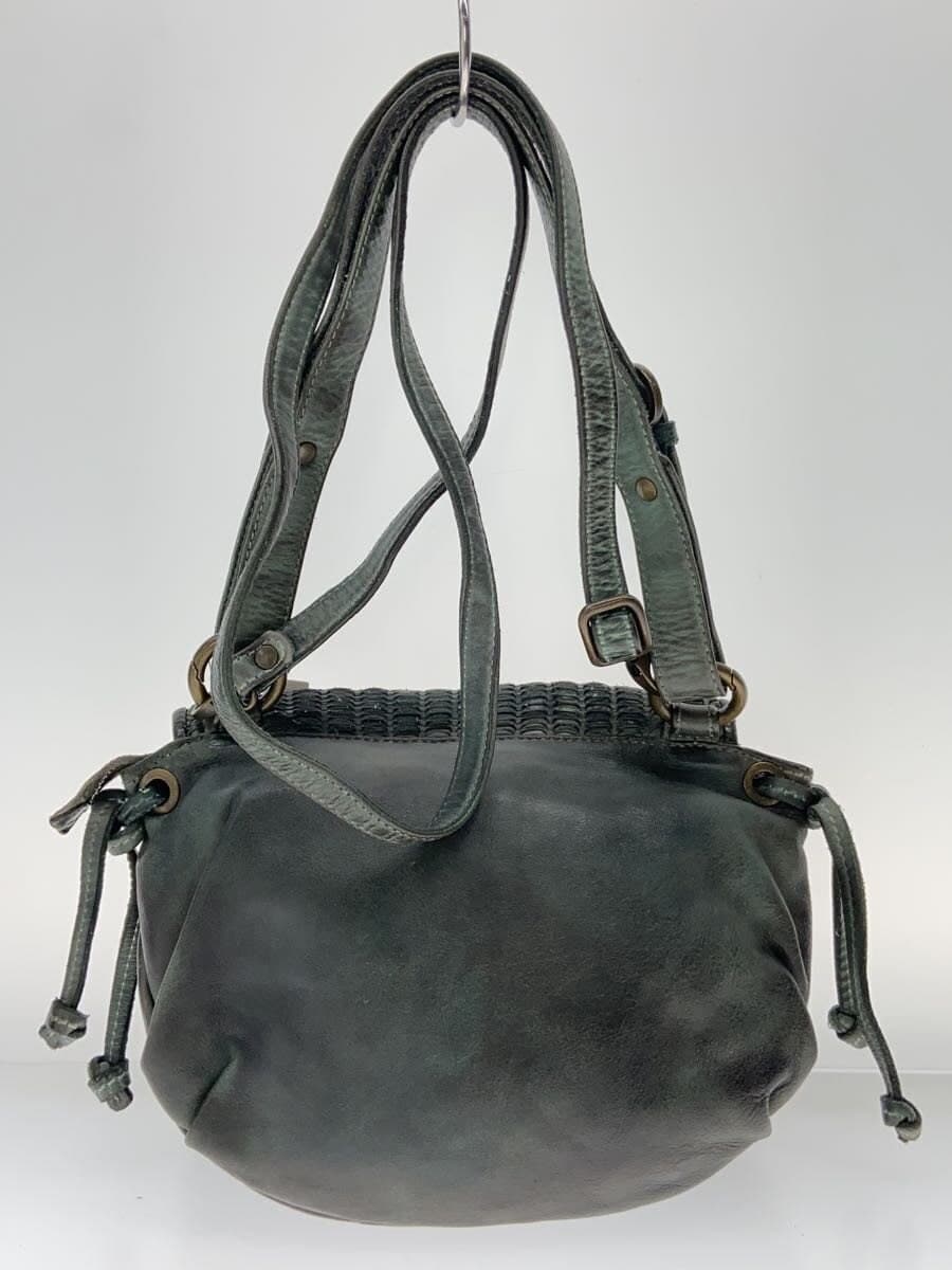 Other Brand GIANCARLO NEVOLA Shoulder Bag Leather GRN Solid 3