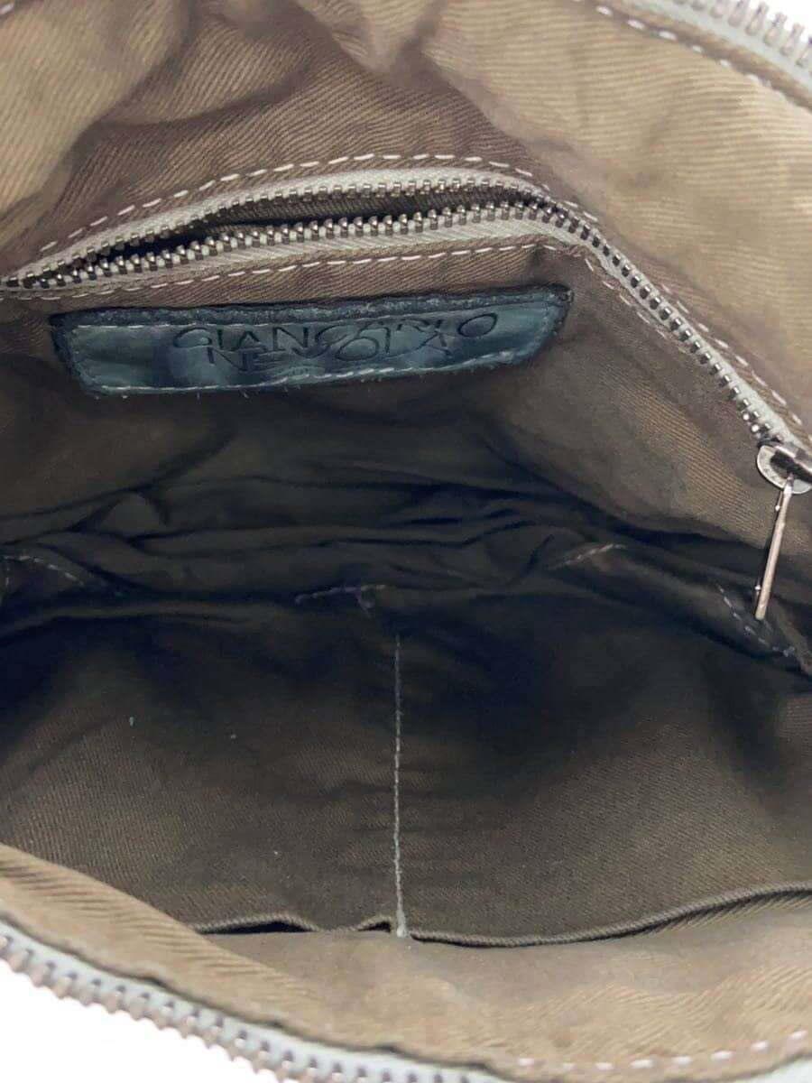 Other Brand GIANCARLO NEVOLA Shoulder Bag Leather GRN Solid 6