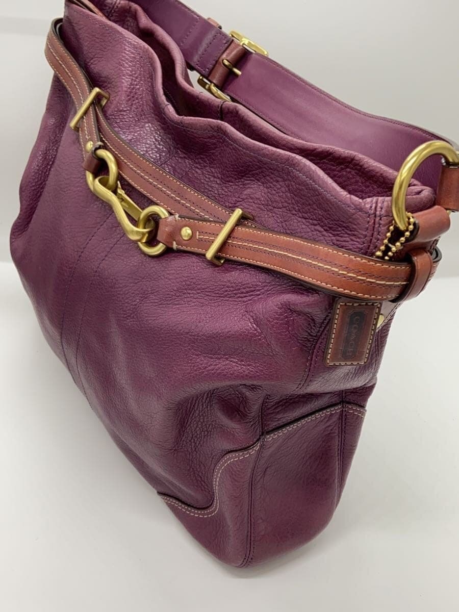 COACH Shoulder Bag Leather PUP F12460 2