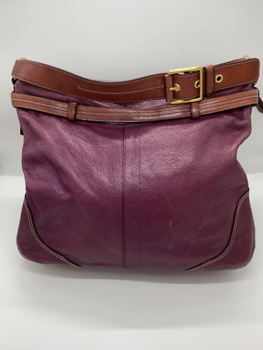 COACH Shoulder Bag Leather PUP F12460 3