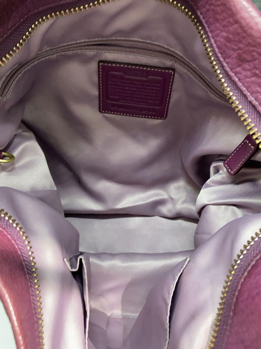 COACH Shoulder Bag Leather PUP F12460 6