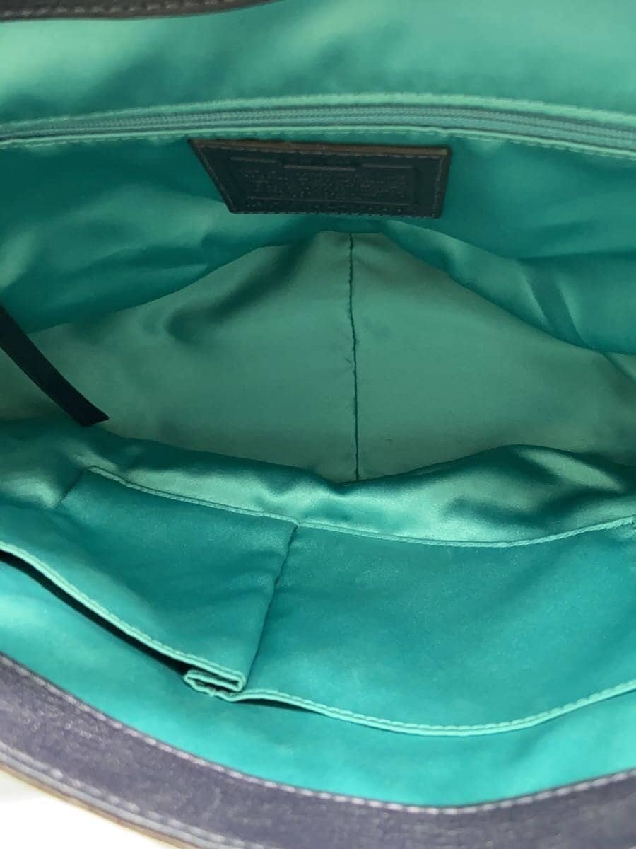 COACH Shoulder Bag Leather NVY 18664 5