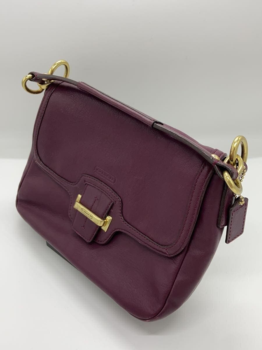 COACH Shoulder Bag Leather PUP f25206 2