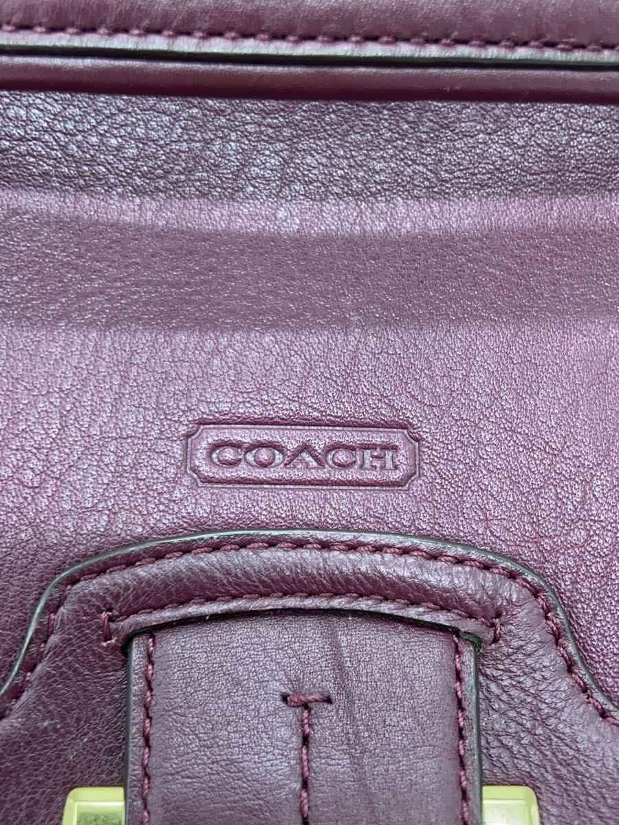 COACH Shoulder Bag Leather PUP f25206 5