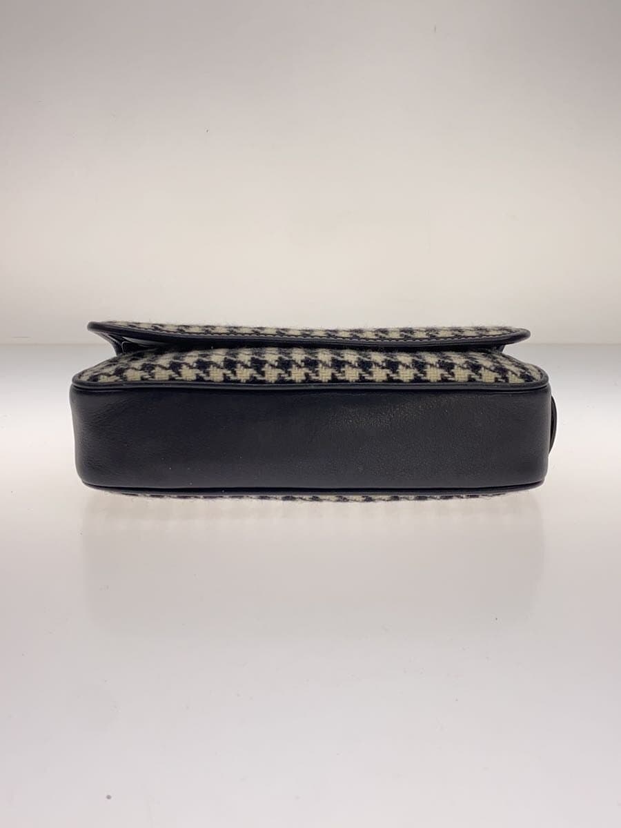 COACH handbag wool BLK houndstooth 8901 4