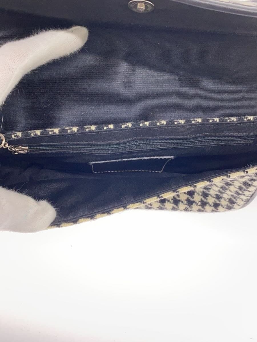 COACH handbag wool BLK houndstooth 8901 6