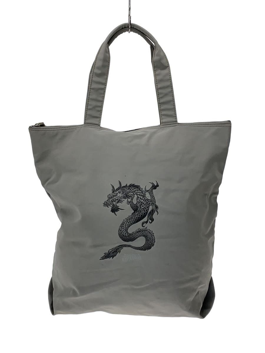 Jean Paul Gaultier Dragon Print Tote GRY Print