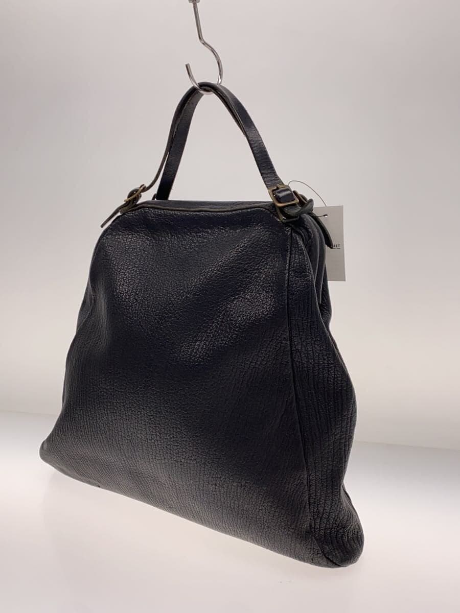 Other Brand CMYK Tote Bag Leather BLK Solid Gamaguchi Tote Bag Used No Market Price 2