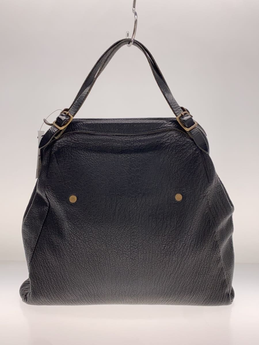 Other Brand CMYK Tote Bag Leather BLK Solid Gamaguchi Tote Bag Used No Market Price 3