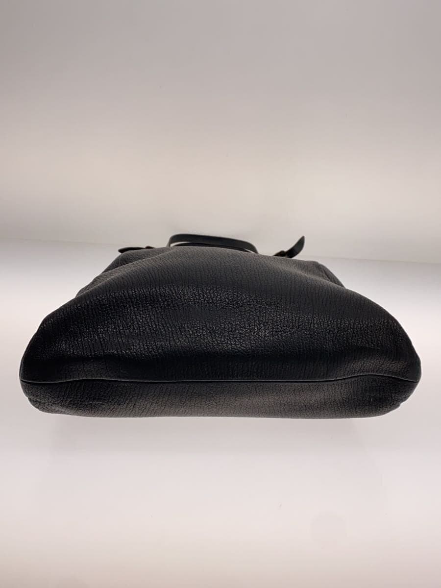 Other Brand CMYK Tote Bag Leather BLK Solid Gamaguchi Tote Bag Used No Market Price 4