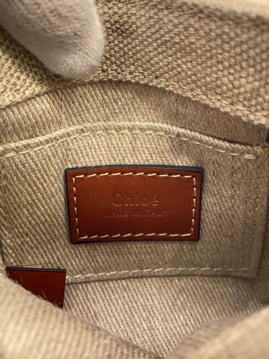 ChloeWOODY Nano Shoulder Bag Canvas Ivory 5