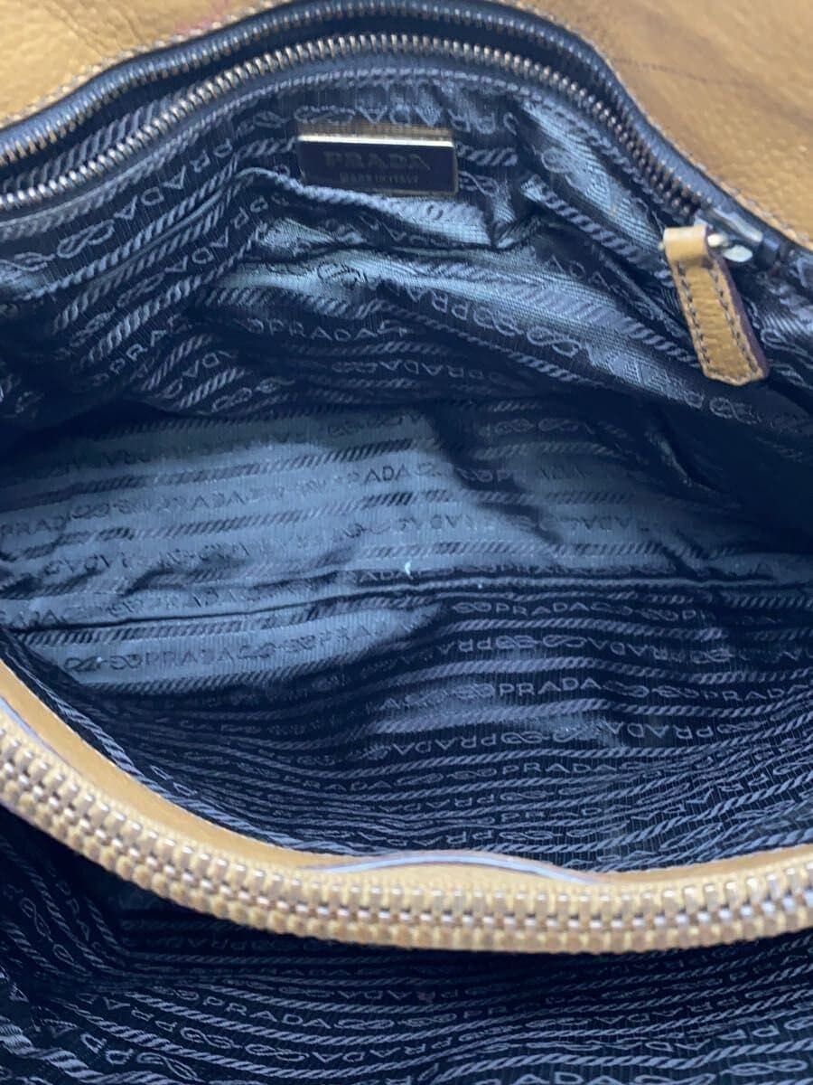 PRADA Handbag Leather BRW 6