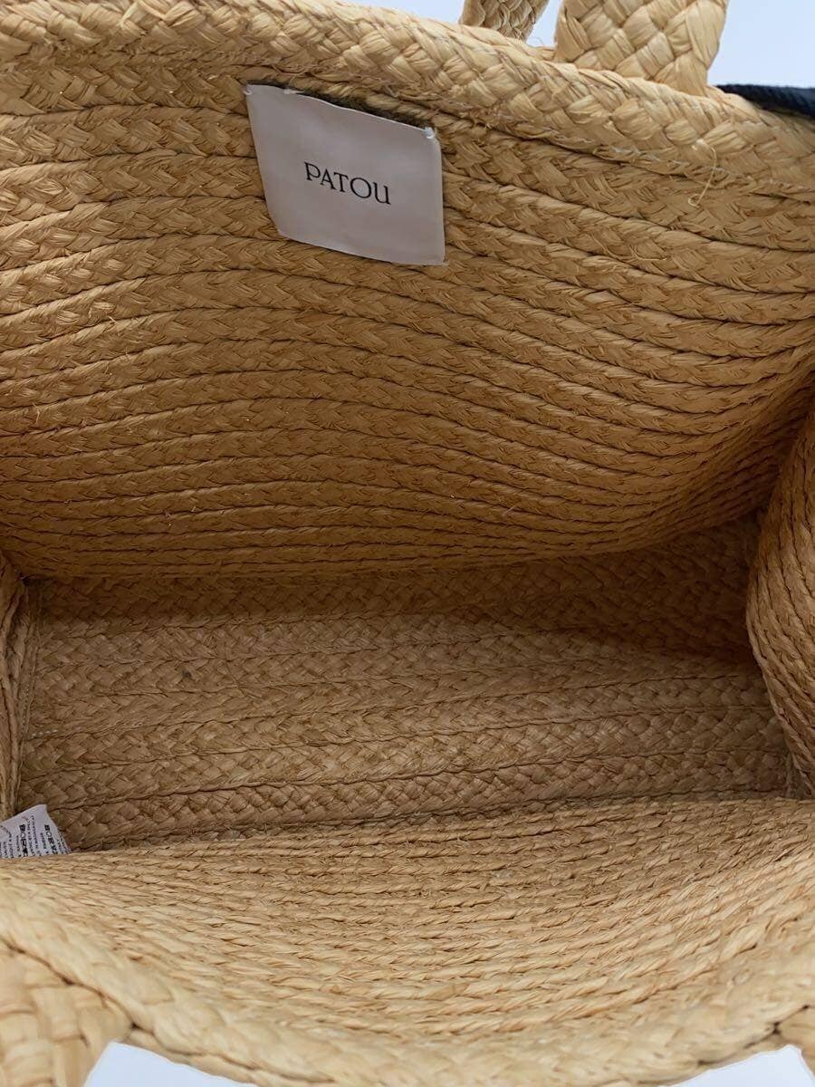 PATOU Tote Bag BEG Solid Raffia JP Tote Large 6