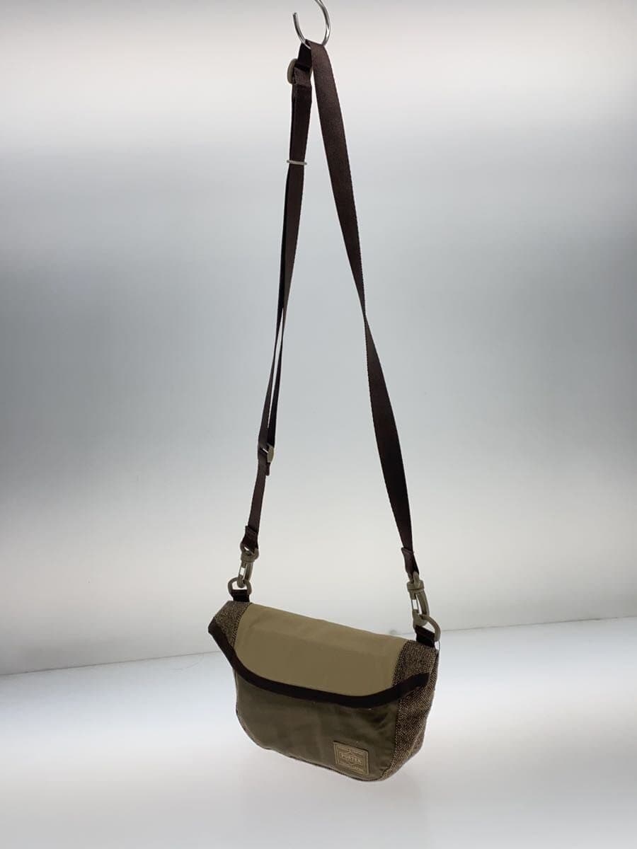 PORTER shoulder bag tweed beige solid color 2