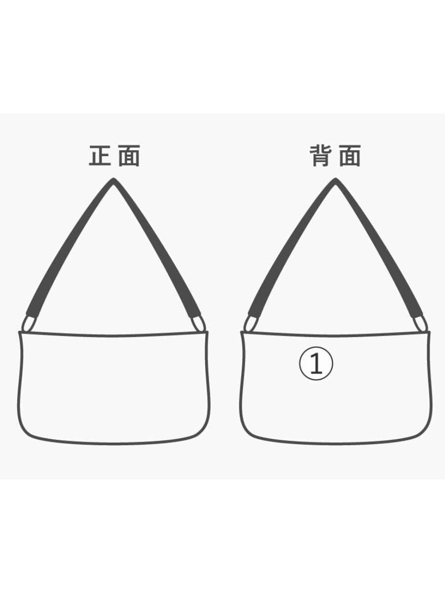 PORTER shoulder bag tweed beige solid color 8