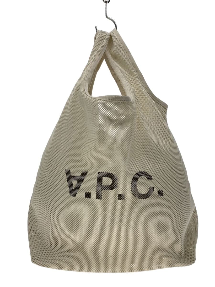 A.P.C. MESH TOTE Tote Bag -- WHT