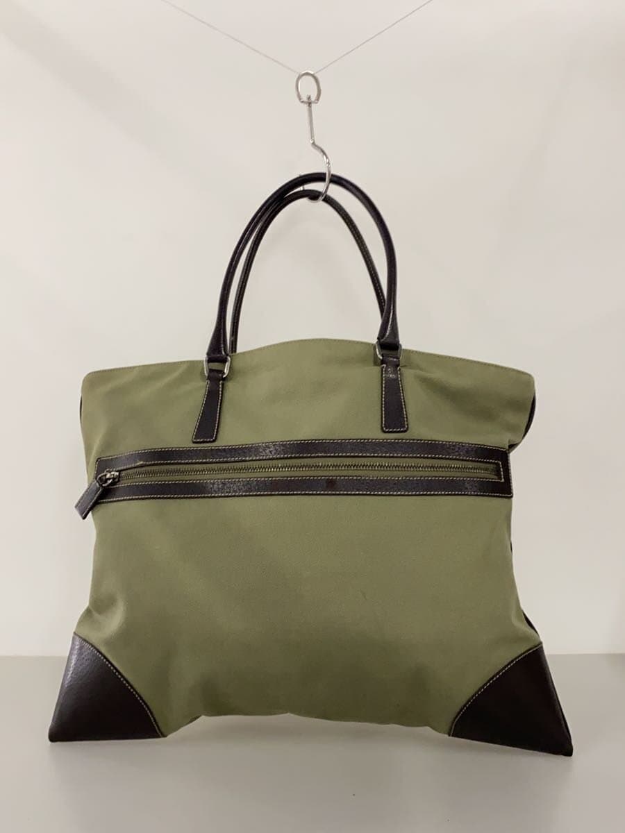 PRADA tote bag canvas KHK plain 3