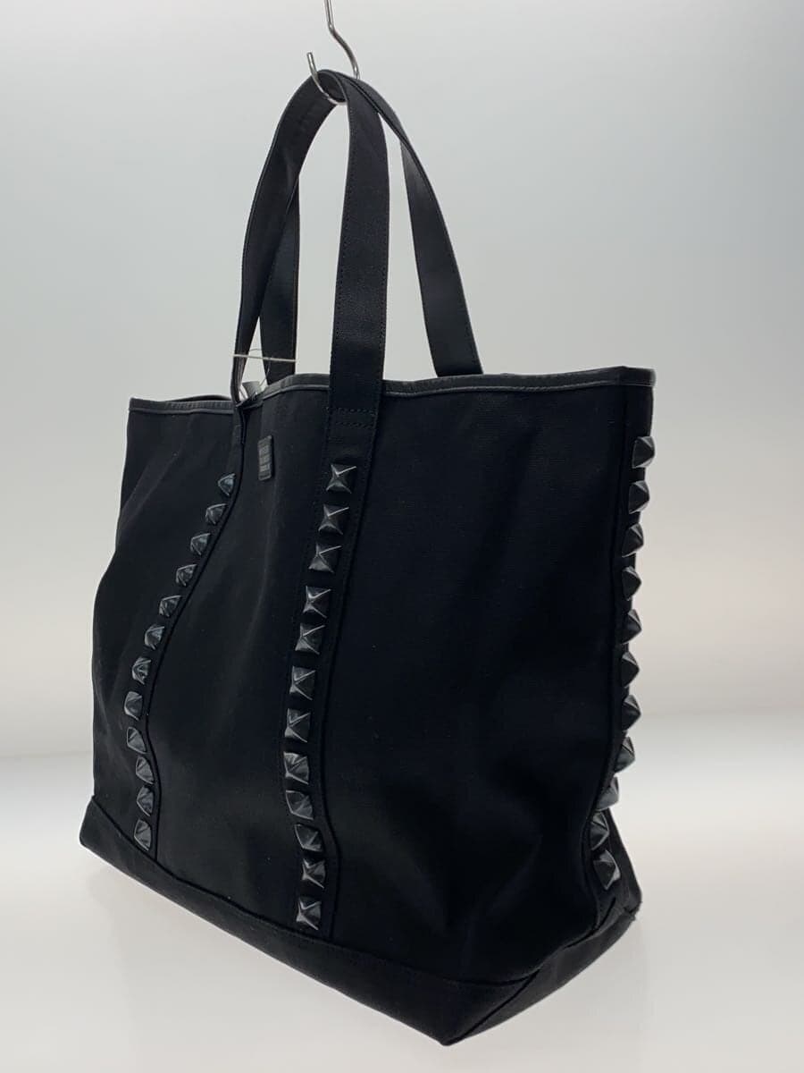 HYSTERIC GLAMOUR STUDS CANVAS Tote Bag Canvas BLK 2