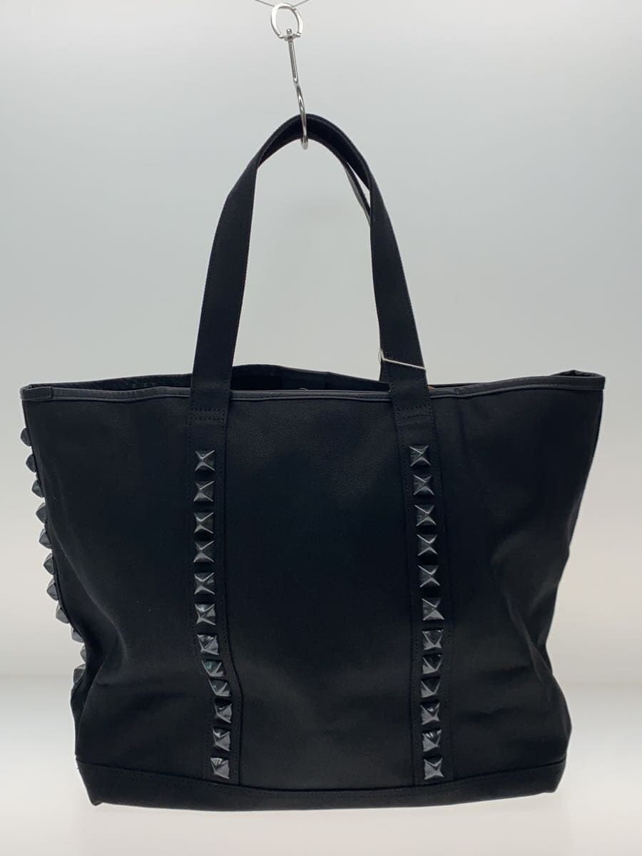 HYSTERIC GLAMOUR STUDS CANVAS Tote Bag Canvas BLK 3