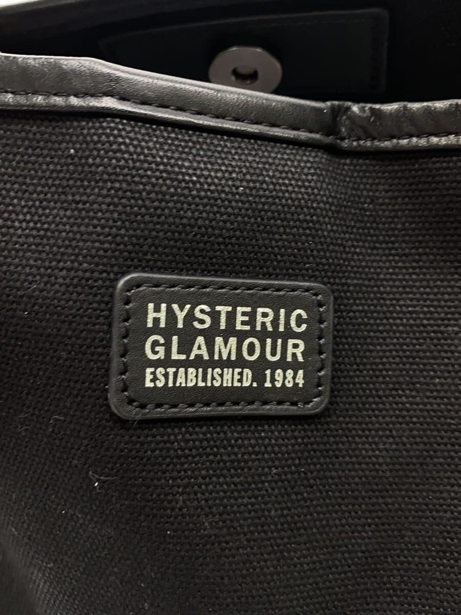 HYSTERIC GLAMOUR STUDS CANVAS Tote Bag Canvas BLK 5