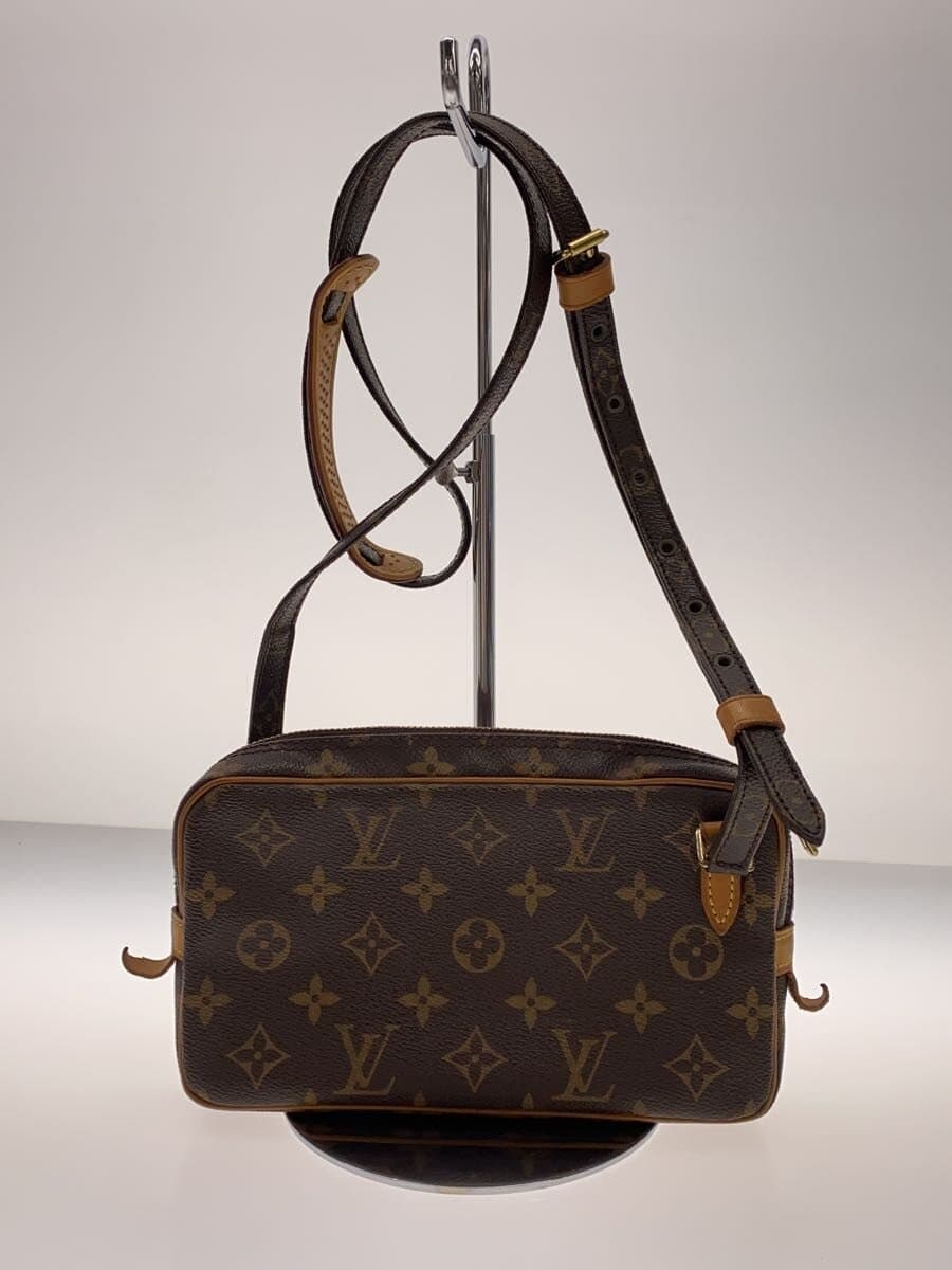 LOUIS VUITTON Pochette Marly Bandoulière Monogram Canvas PVC BRW M51828 3