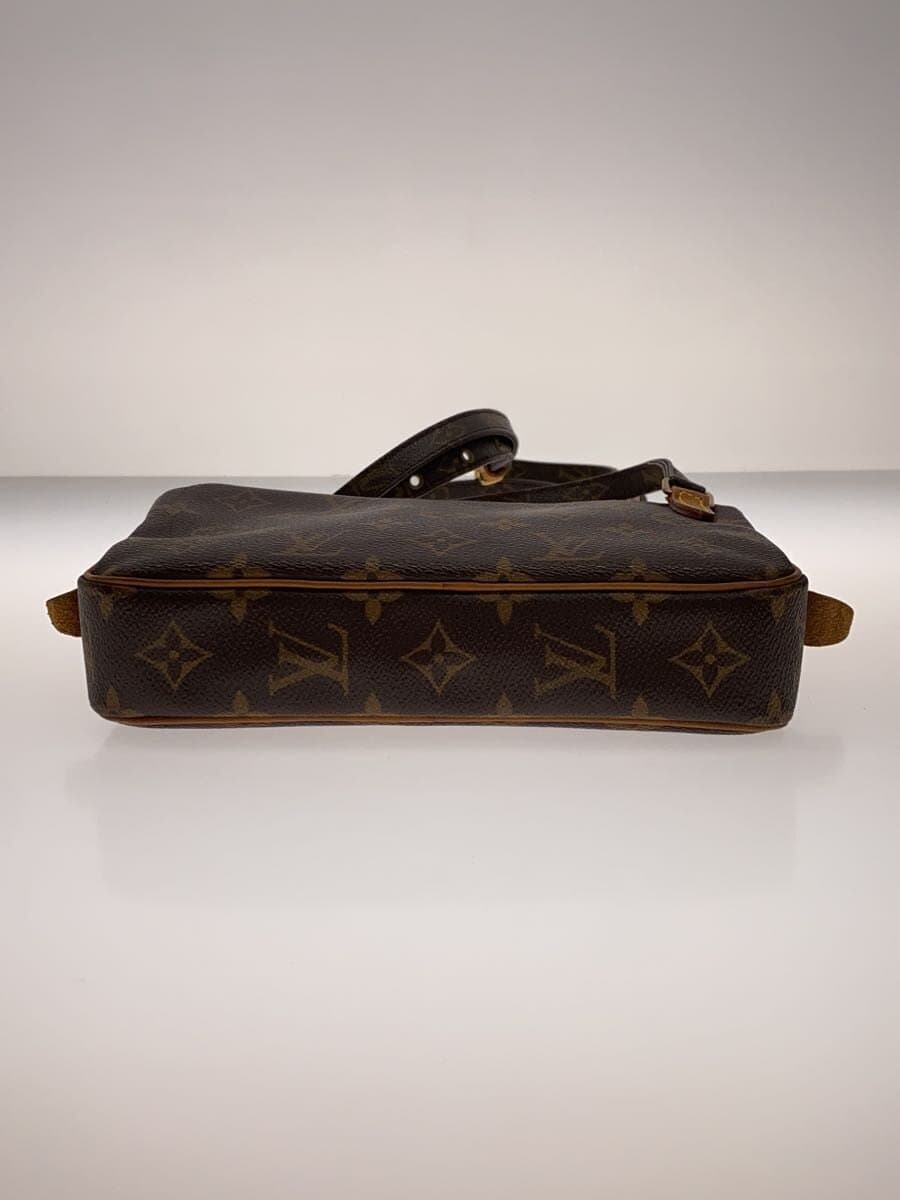 LOUIS VUITTON Pochette Marly Bandoulière Monogram Canvas PVC BRW M51828 4