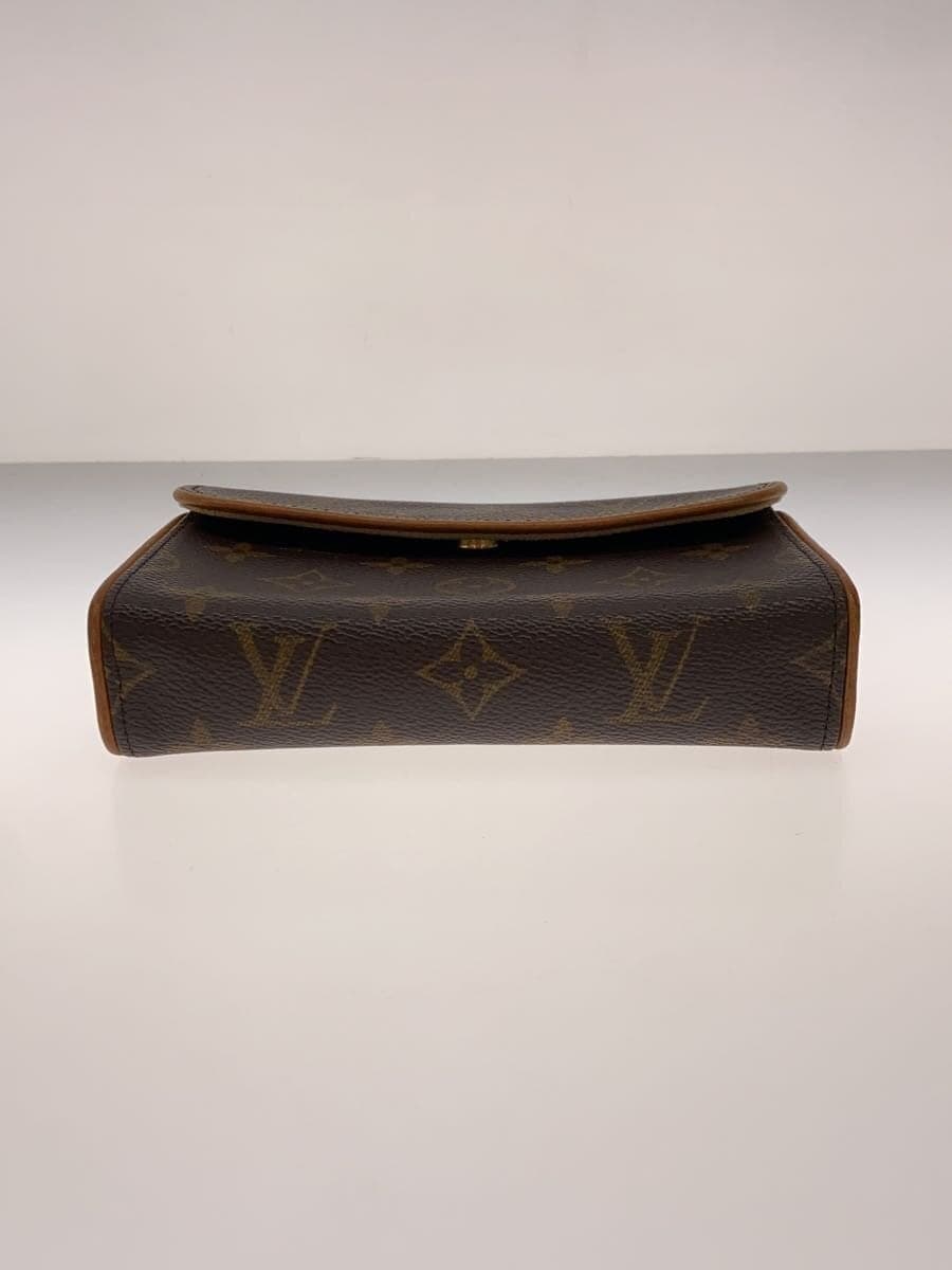 LOUIS VUITTON Pochette Florentine Monogram Canvas PVC BRW M51855 4