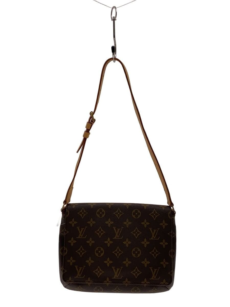 LOUIS VUITTON Musette Tango Monogram Canvas Short Shoulder PVC BRW M51257